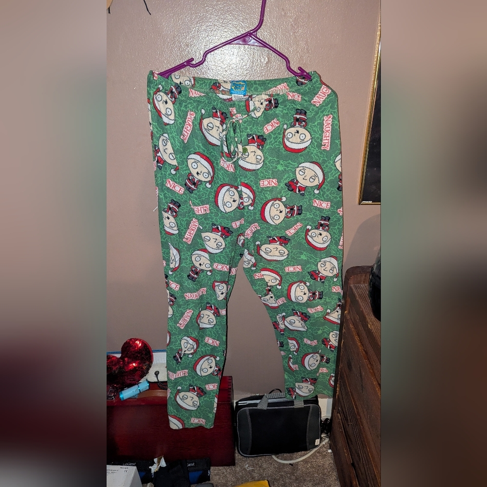 Green Family Guy Stewie Pajama Pants